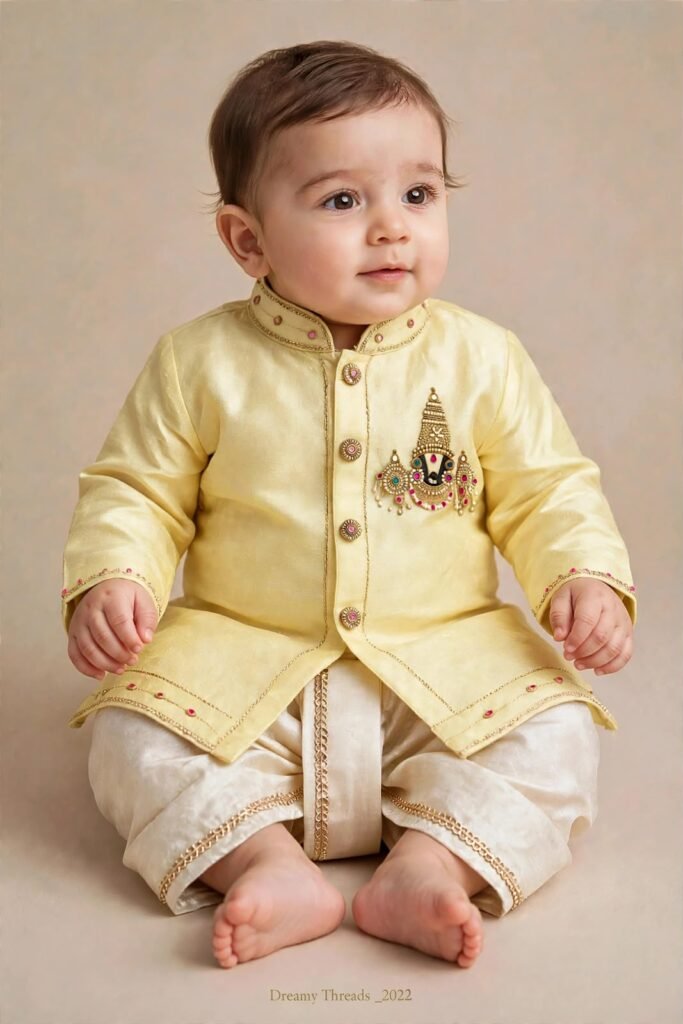 Handembroidery Dhoti Kurta For Kids